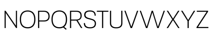 Robout Extralight Font UPPERCASE