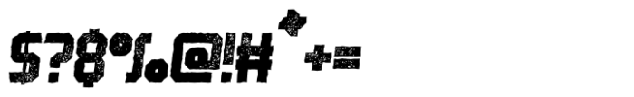 Robust Dirt Italic Font OTHER CHARS