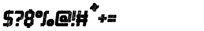 Robust Dirt Rough Italic Font OTHER CHARS