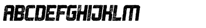 Robust Dirt Rough Italic Font UPPERCASE