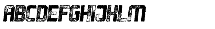 Robust Letterpress Italic Font UPPERCASE