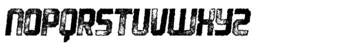 Robust Letterpress Italic Font UPPERCASE