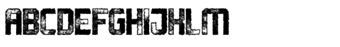 Robust Letterpress Font UPPERCASE