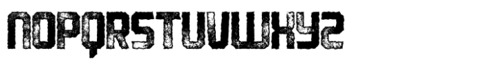 Robust Letterpress Font UPPERCASE