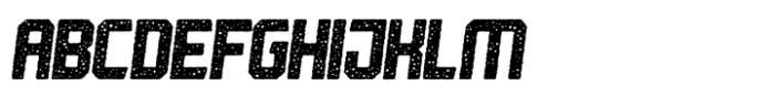 Robust Noise Rough Italic Font UPPERCASE