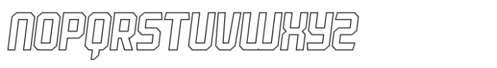 Robust Outline Italic Font LOWERCASE