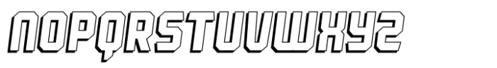 Robust Shadow Italic Font UPPERCASE