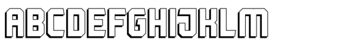 Robust Shadow Font UPPERCASE