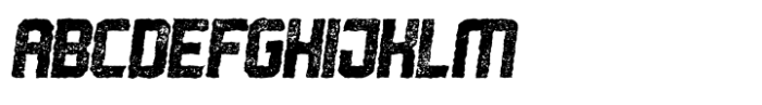 Robust Worn Rough Italic Font UPPERCASE