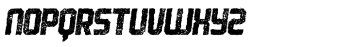 Robust Worn Rough Italic Font UPPERCASE