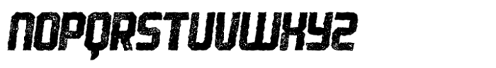 Robust Worn Rough Italic Font LOWERCASE