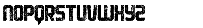 Robust Worn Rough Font UPPERCASE