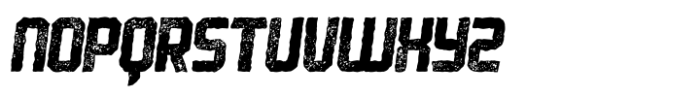 Robust Worn Rounded Italic Font LOWERCASE