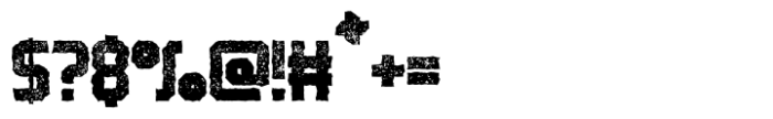 Robust Worn Font OTHER CHARS