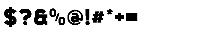 Robuwa Black Font OTHER CHARS