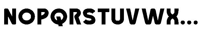 Robuwa Black Font UPPERCASE