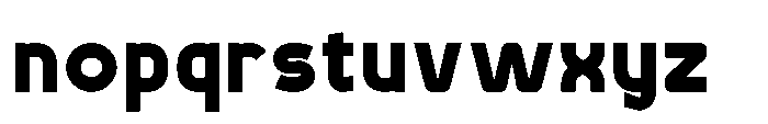 Robuwa Black Font LOWERCASE