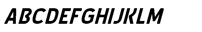 Robuwa Bold Italic Font UPPERCASE