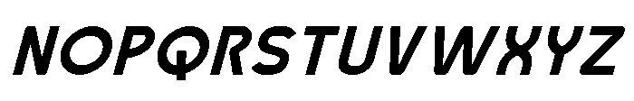 Robuwa Bold Italic Font UPPERCASE