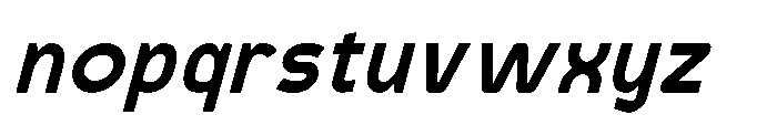 Robuwa Bold Italic Font LOWERCASE