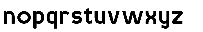 Robuwa Bold Font LOWERCASE