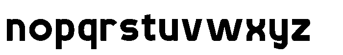 Robuwa Extra Bold Font LOWERCASE