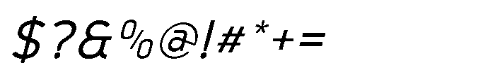 Robuwa Italic Font OTHER CHARS