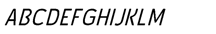 Robuwa Italic Font UPPERCASE