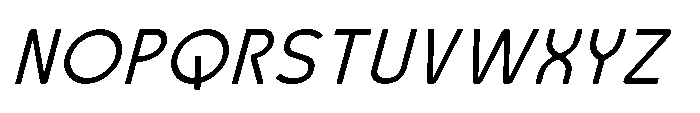 Robuwa Italic Font UPPERCASE