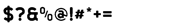 Robuwa Rounded Bold Font OTHER CHARS