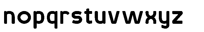 Robuwa Rounded Bold Font LOWERCASE