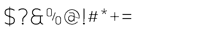 Robuwa Rounded Extra Light Font OTHER CHARS