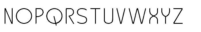 Robuwa Rounded Extra Light Font UPPERCASE