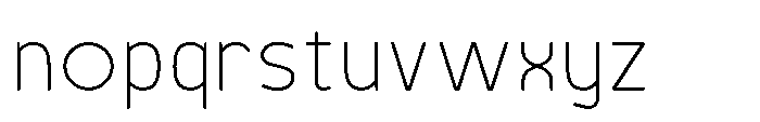 Robuwa Rounded Extra Light Font LOWERCASE