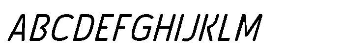 Robuwa Rounded Italic Font UPPERCASE