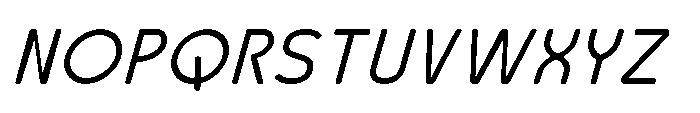 Robuwa Rounded Italic Font UPPERCASE