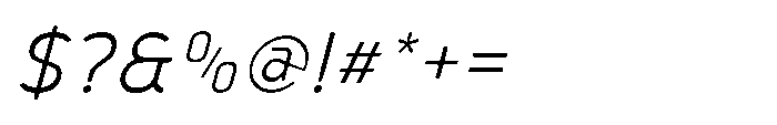Robuwa Rounded Light Italic Font OTHER CHARS