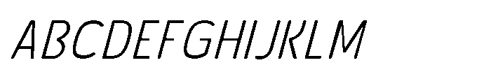 Robuwa Rounded Light Italic Font UPPERCASE