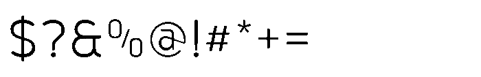 Robuwa Rounded Light Font OTHER CHARS