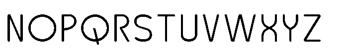 Robuwa Rounded Light Font UPPERCASE
