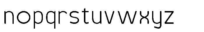 Robuwa Rounded Light Font LOWERCASE
