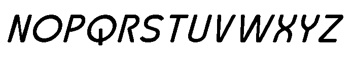 Robuwa Rounded Medium Italic Font UPPERCASE