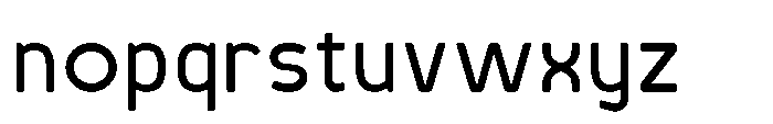 Robuwa Rounded Medium Font LOWERCASE