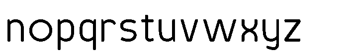 Robuwa Rounded Regular Font LOWERCASE