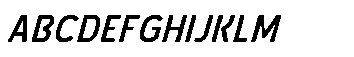 Robuwa Rounded Semi Bold Italic Font UPPERCASE