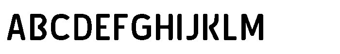 Robuwa Rounded Semi Bold Font UPPERCASE