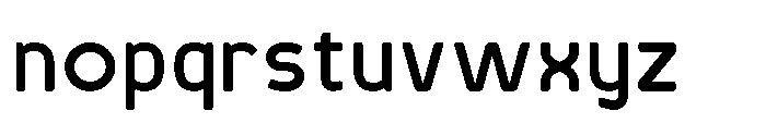Robuwa Rounded Semi Bold Font LOWERCASE