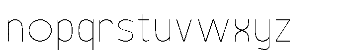 Robuwa Rounded Thin Font LOWERCASE