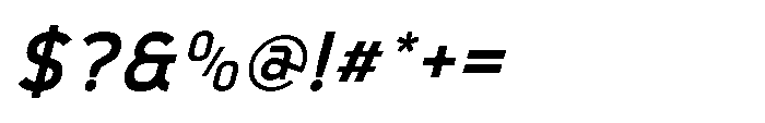 Robuwa Semi Bold Italic Font OTHER CHARS