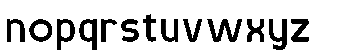 Robuwa Semi Bold Font LOWERCASE